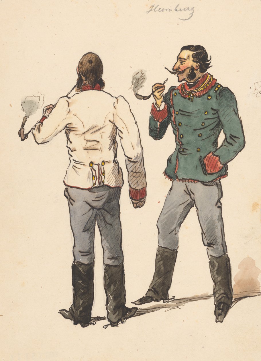 Fumatori da Friedrich Carl von Scheidlin