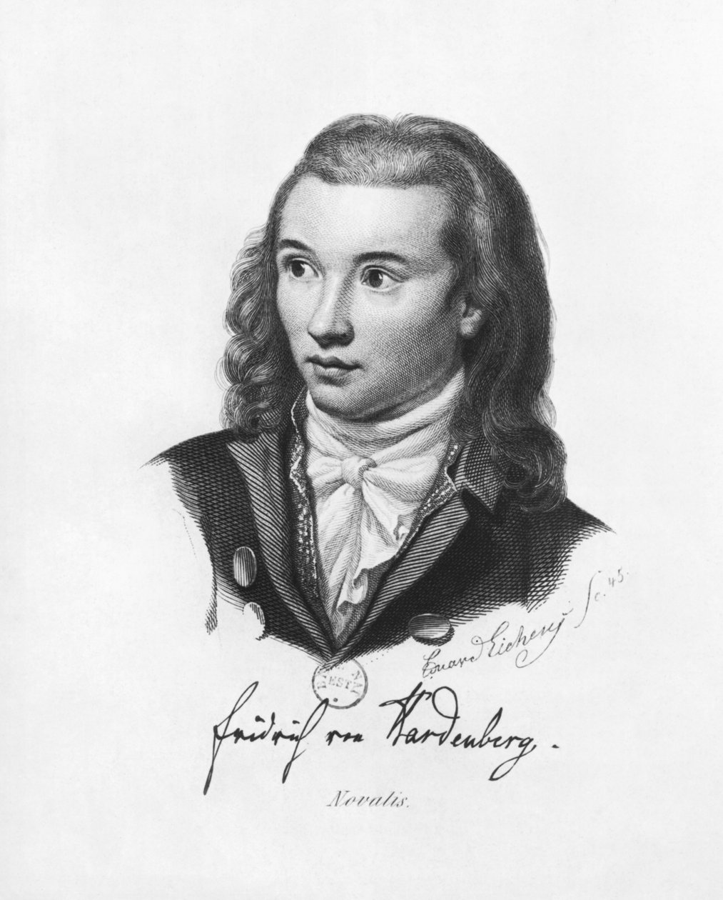 Novalis (1772-1801) da Friedrich Eduard Eichens