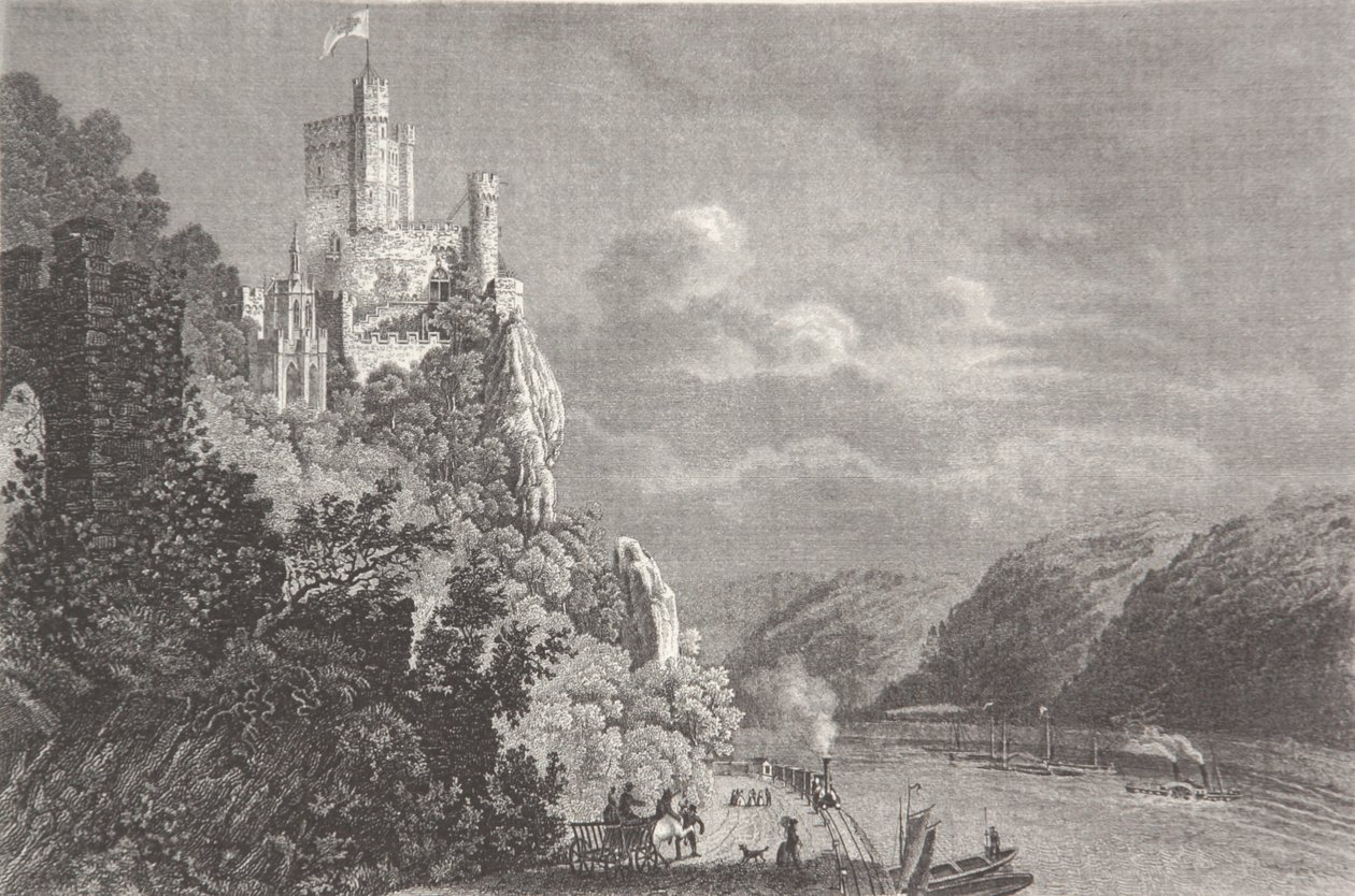 Castello Rheinstein da Pierre Joseph Redouté