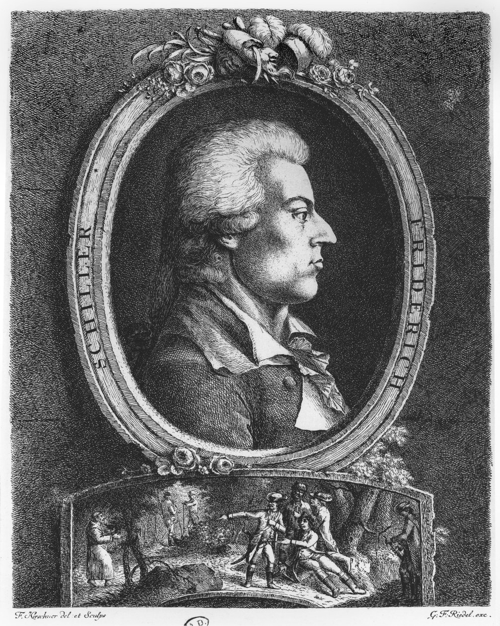 Friedrich Schiller (1759-1805) da Friedrich Kirschner