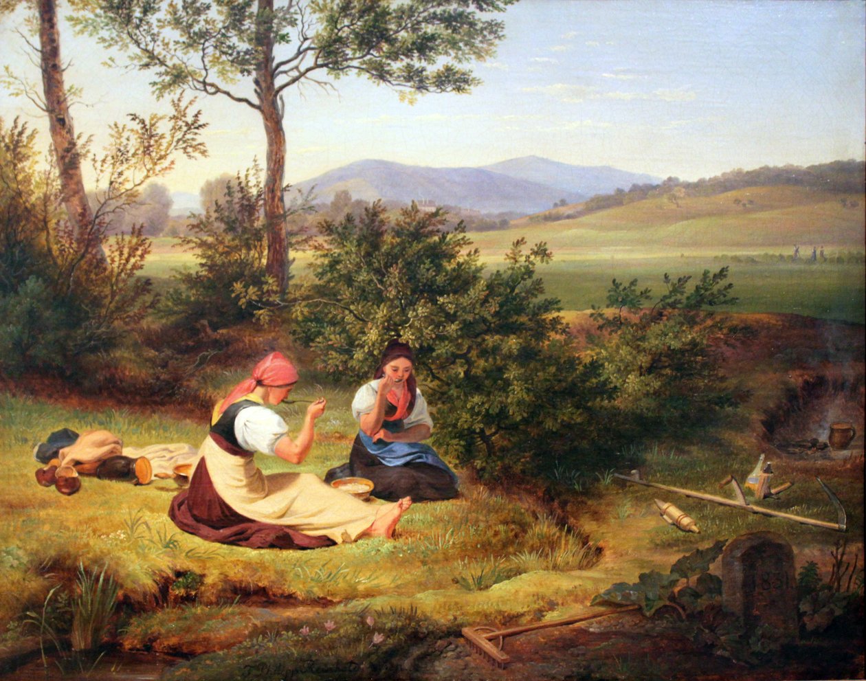 Pausa pranzo (Paesaggio salisburghese) da Friedrich Philipp Reinhold