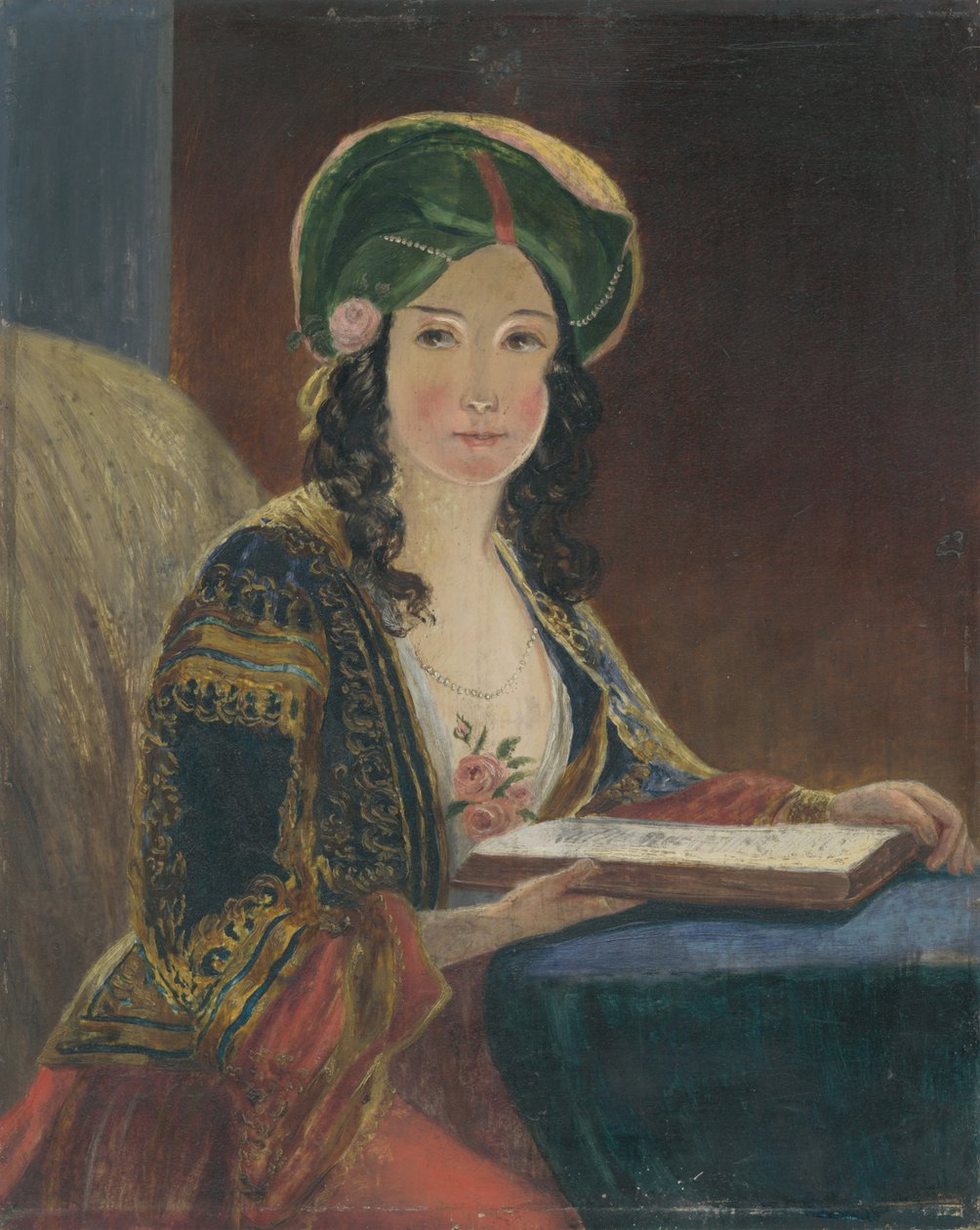 Giovane donna in abito orientale (La donna orientale - copia) da Friedrich von Amerling