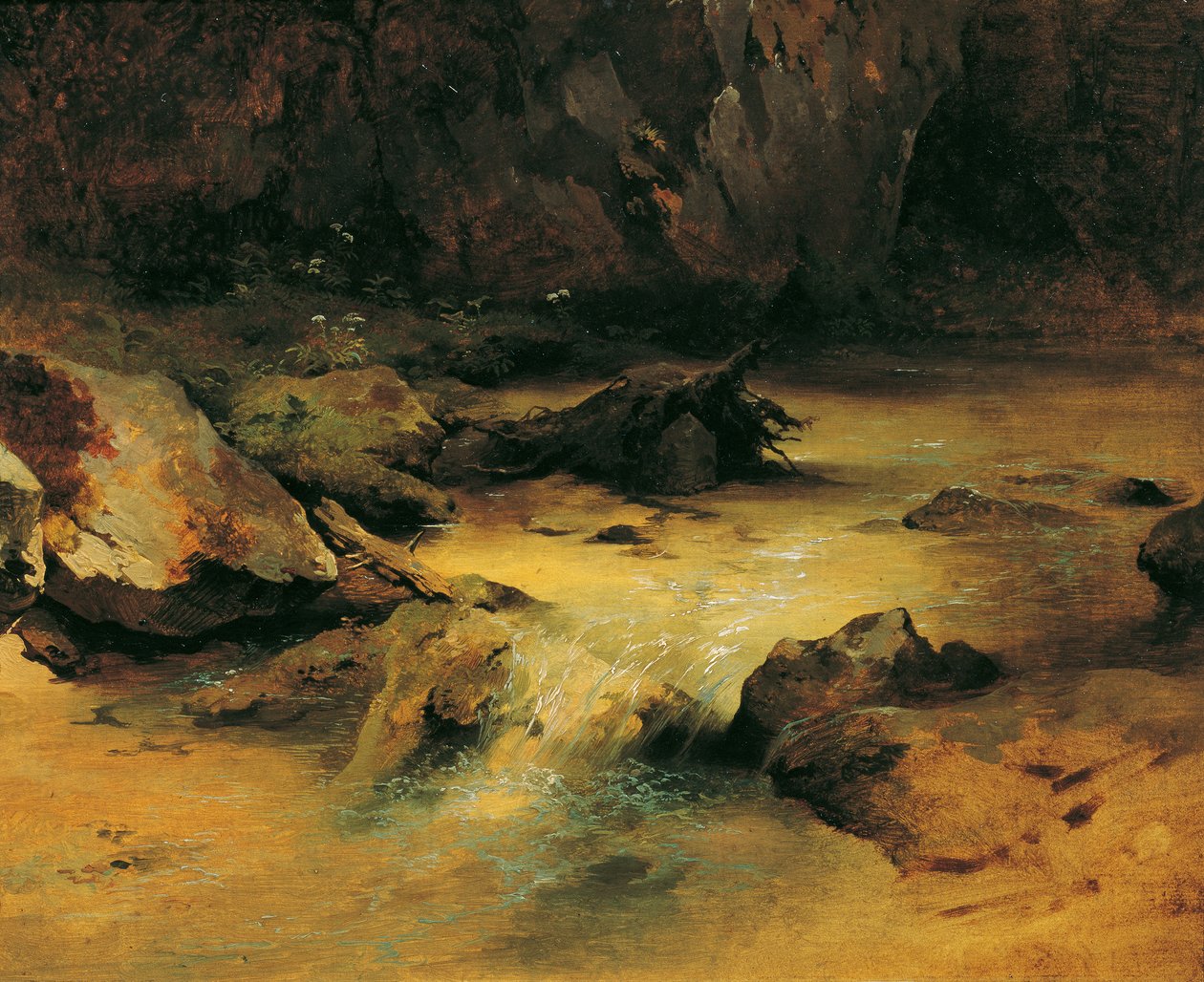 Torrente selvaggio da Friedrich August Mathias Gauermann