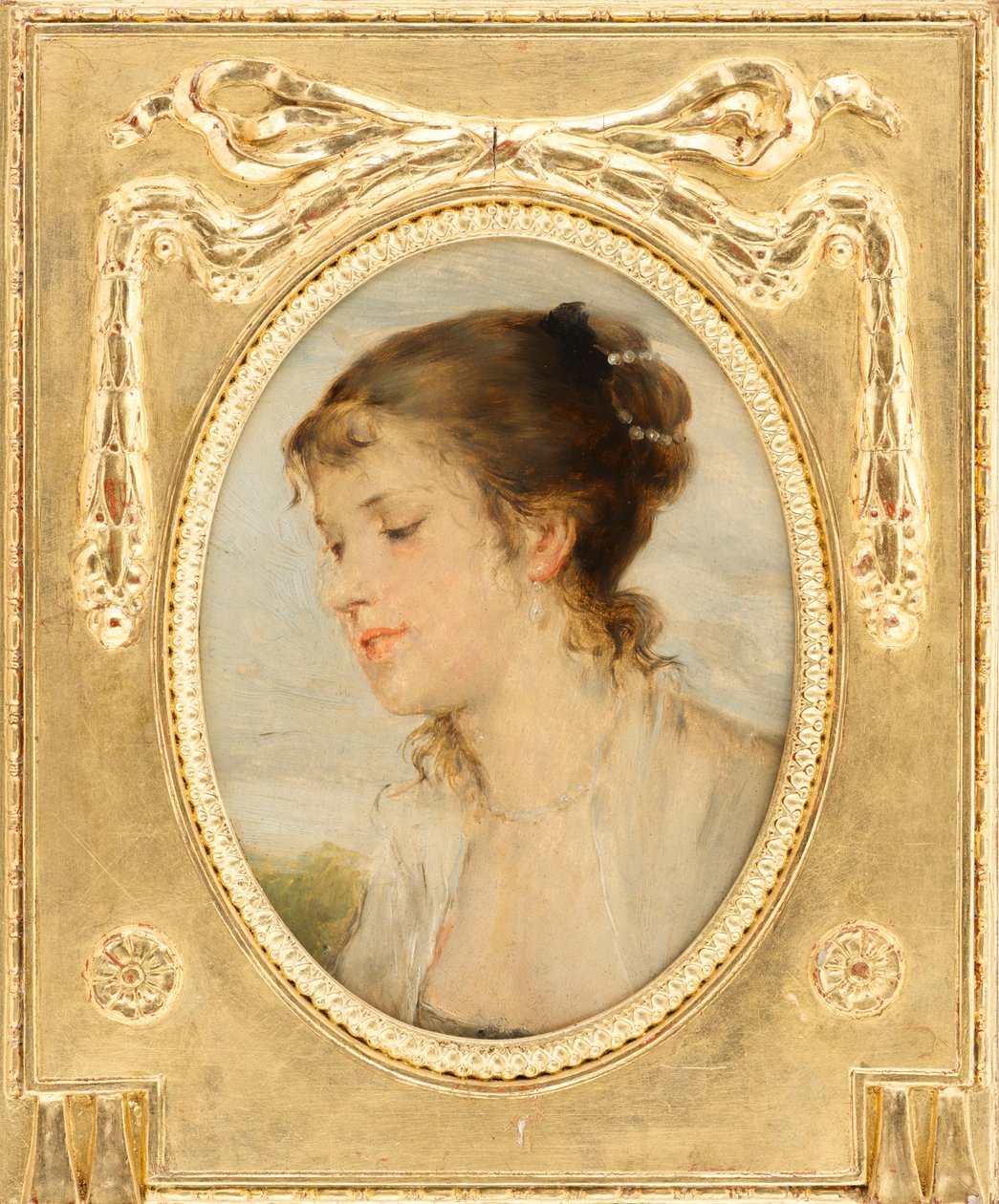 Ritratto di ragazza da Friedrich August von Kaulbach