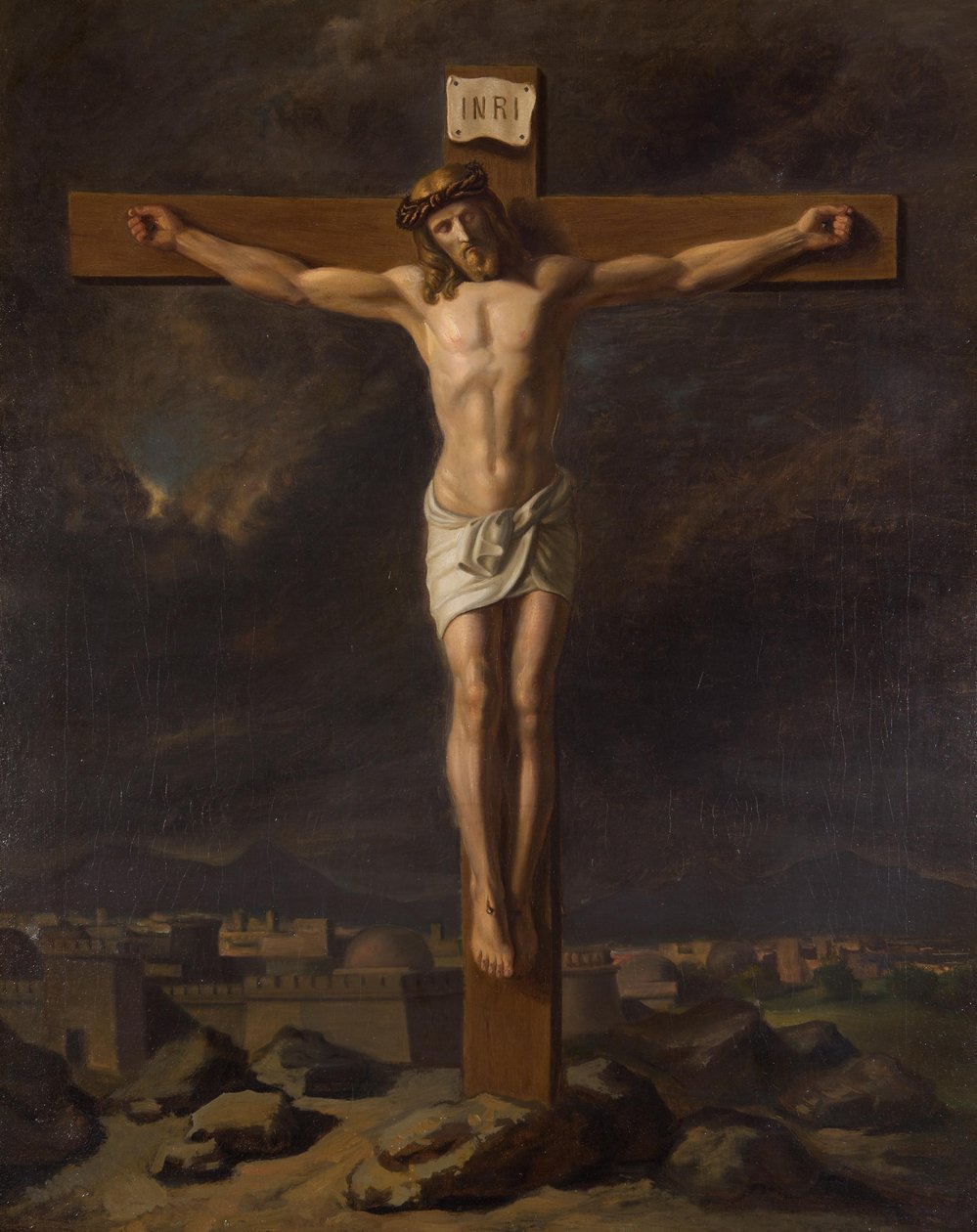 Crocifisso in paesaggio da Friedrich Hasslwander
