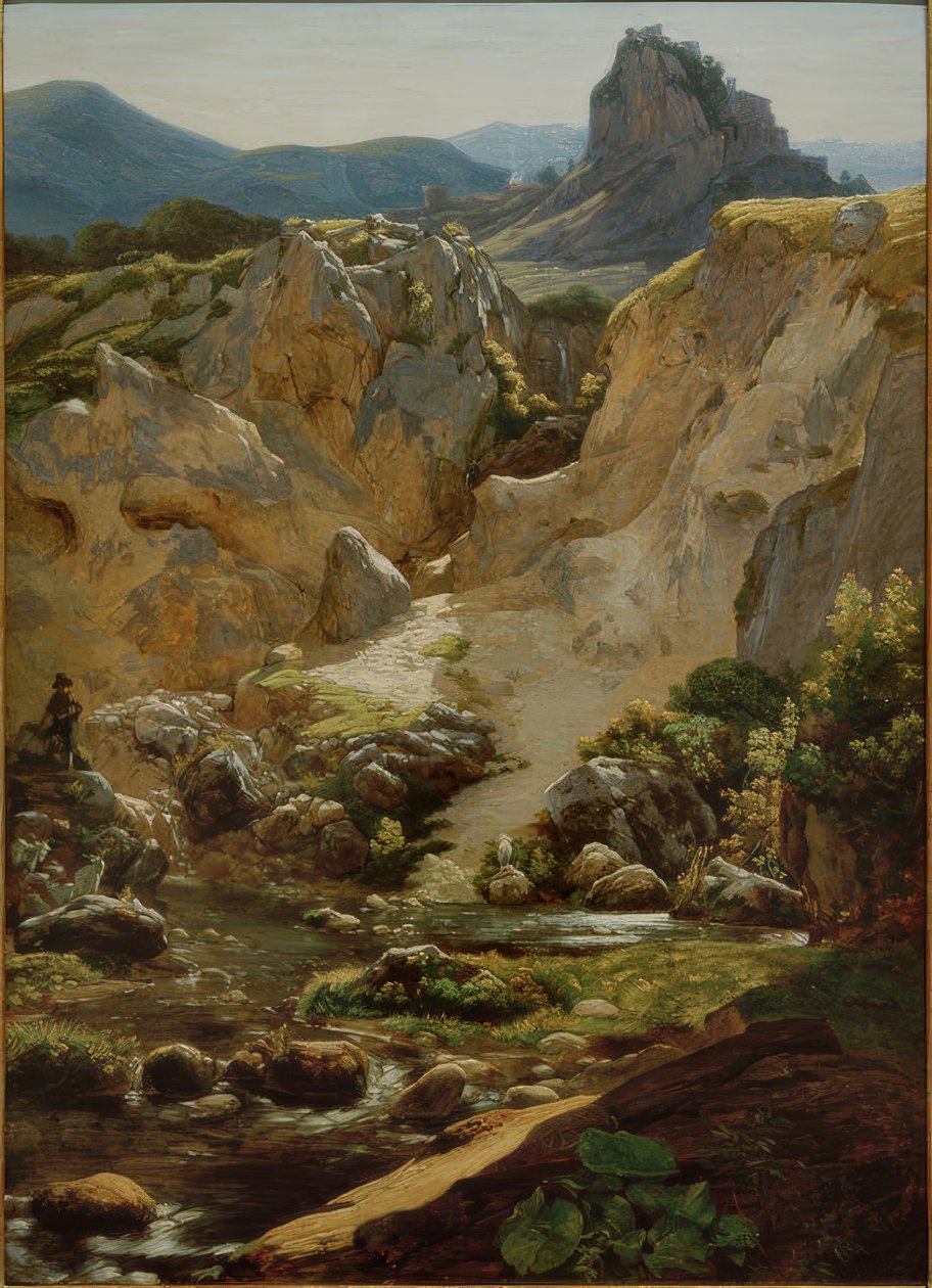 Zona sotto Cervaras, nelle montagne di Aequera da Friedrich Nerly