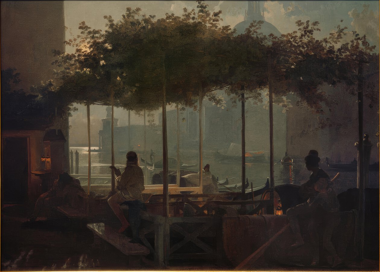Notte di luna a Venezia da Friedrich Nerly