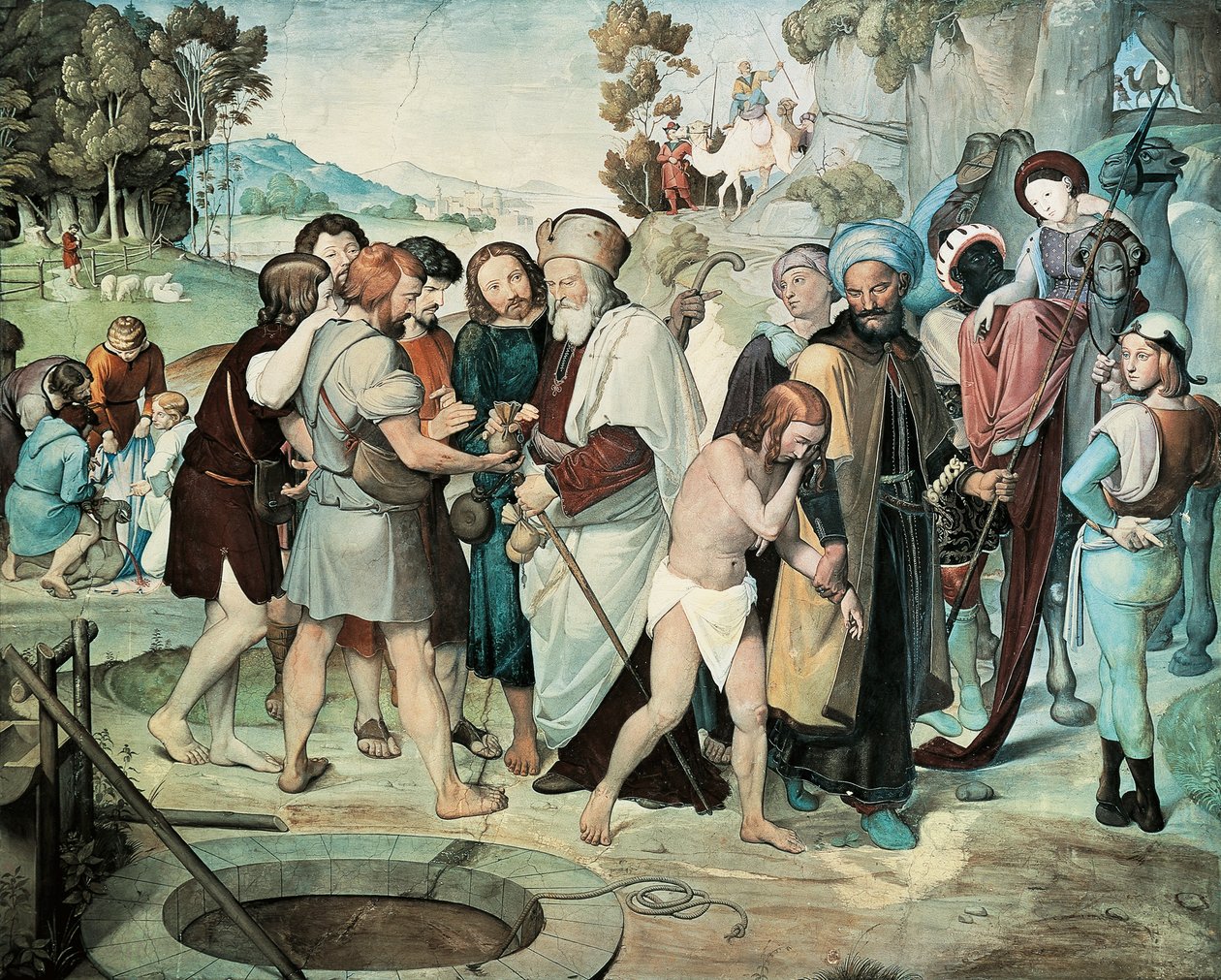 Giuseppe venduto dai suoi fratelli da Friedrich Overbeck