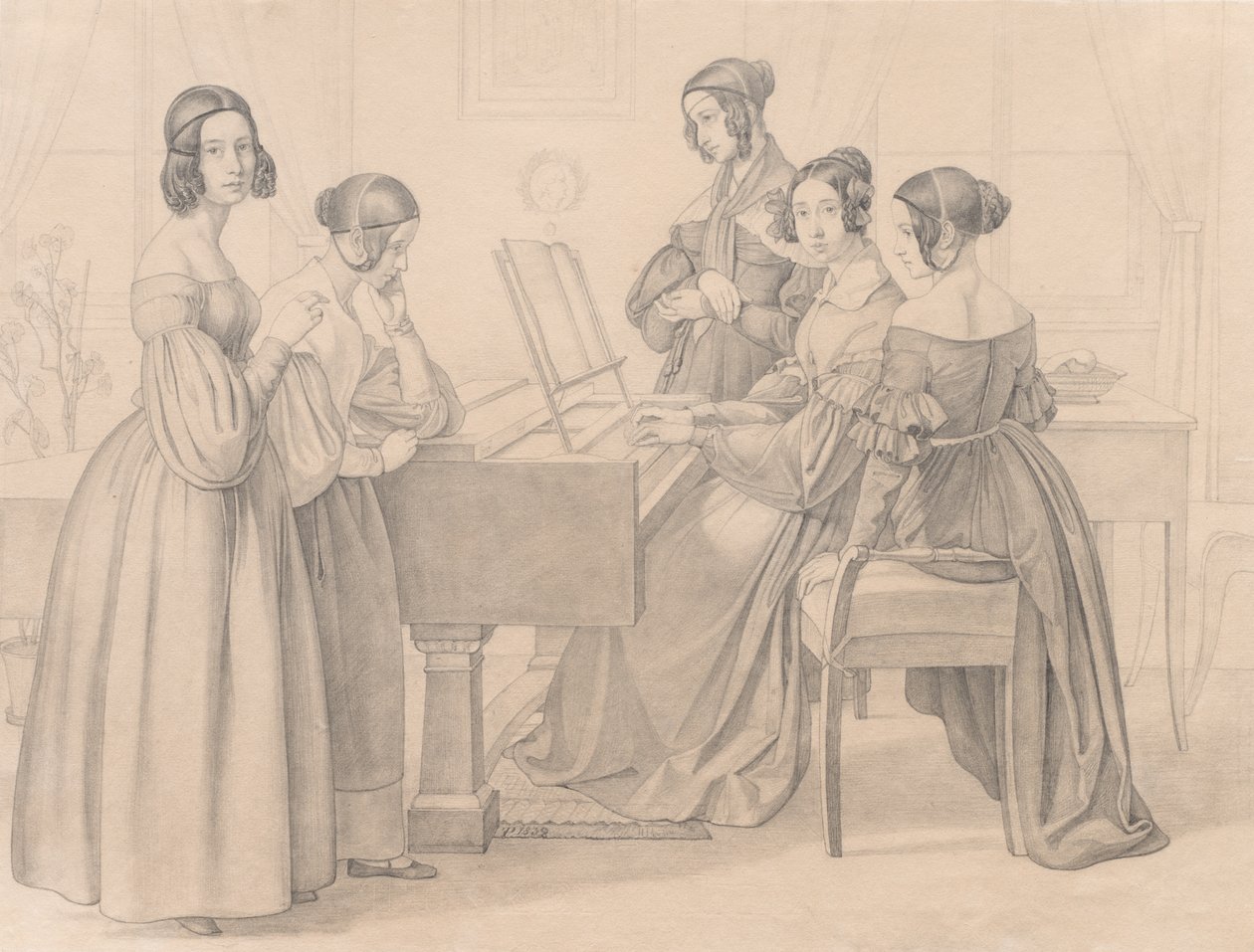 Musicale dai Preller, 1838 da Friedrich Preller