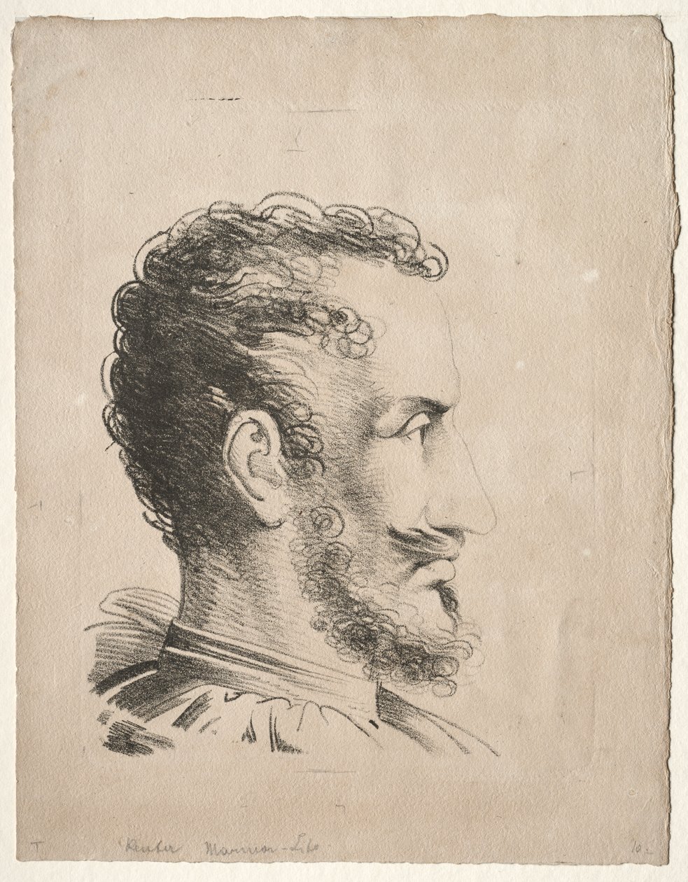 Testa di profilo da Friedrich Wilhelm Reuter
