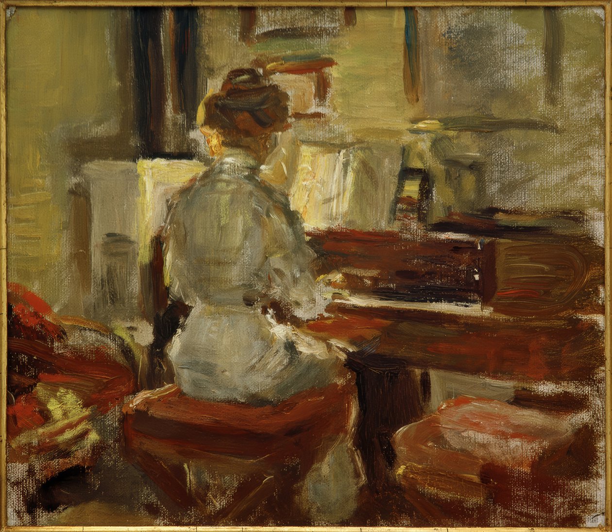 Suonare il pianoforte da Fritz von Uhde