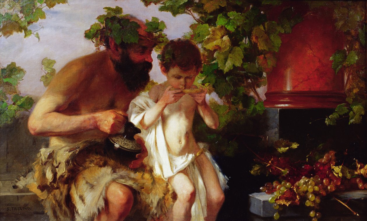 Il suo primo sorso di vino da Fritz Freund