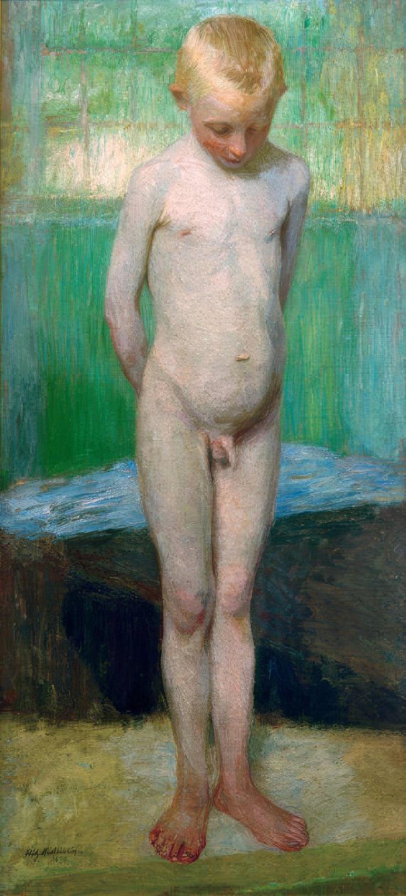 Ragazzo nudo da Fritz Mackensen