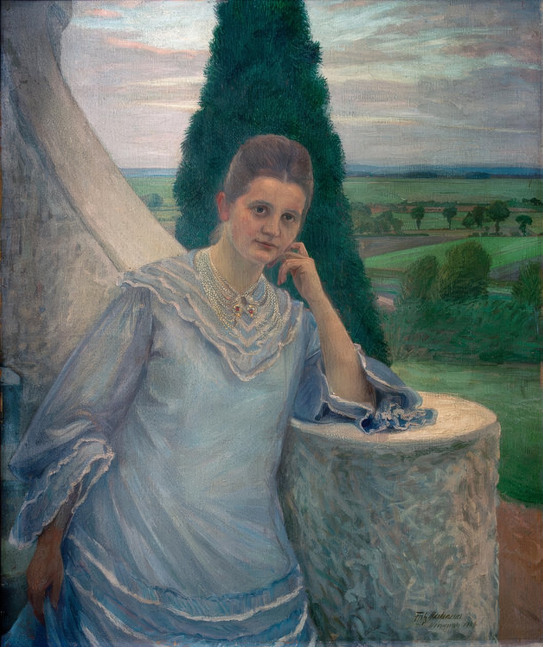 Ritratto della signora Gocht, Halle/S. da Fritz Mackensen
