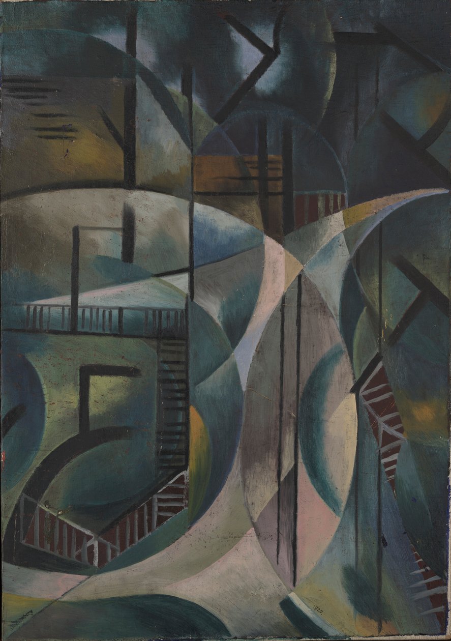 Paesaggio nel parco da Fritz Stuckenberg