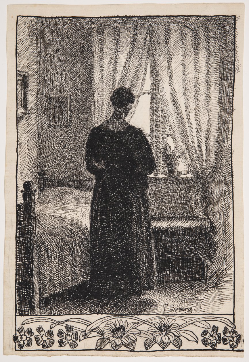 Nella camera da letto. Anna Syberg? da Fritz Syberg