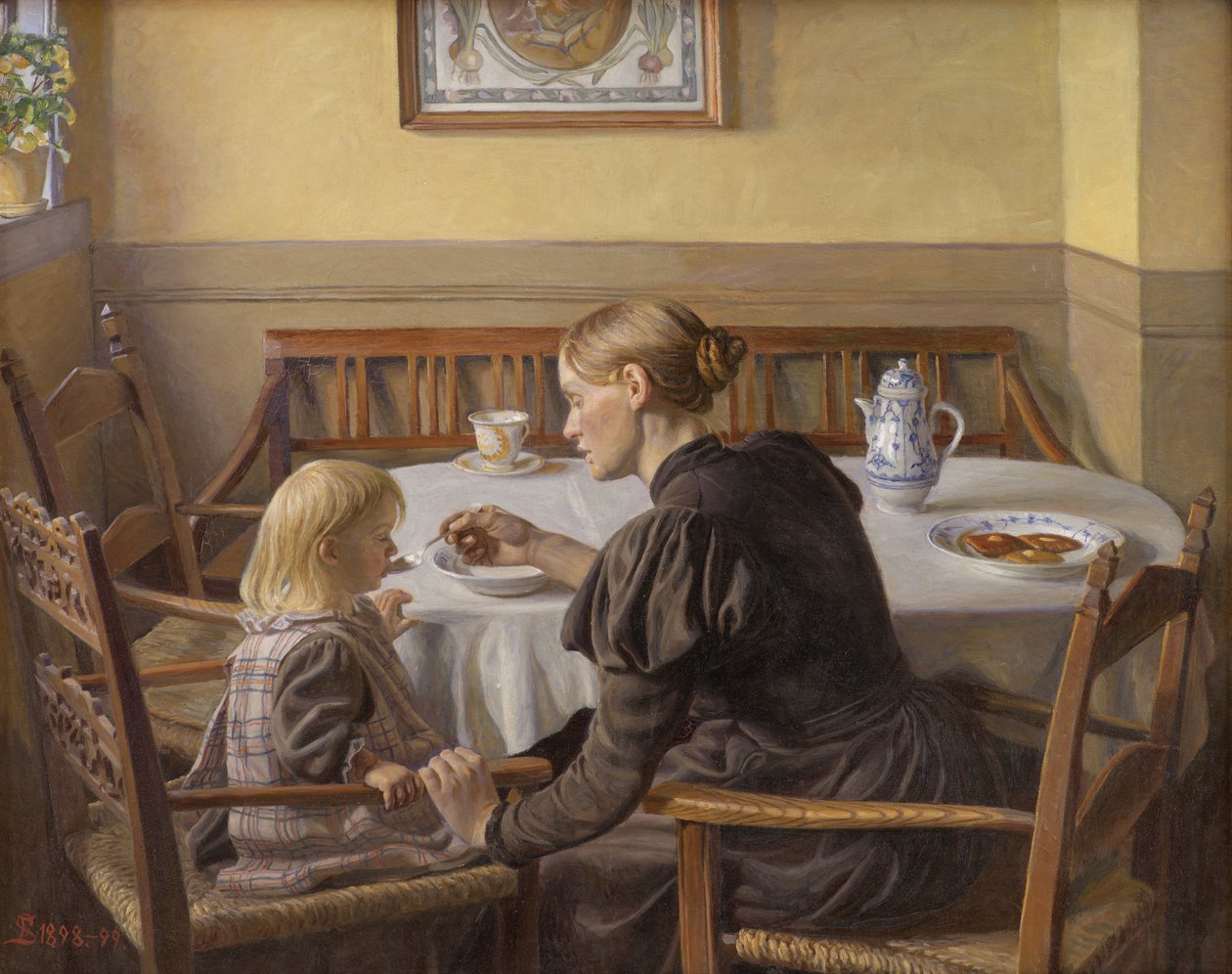 Madre e bambino da Fritz Syberg