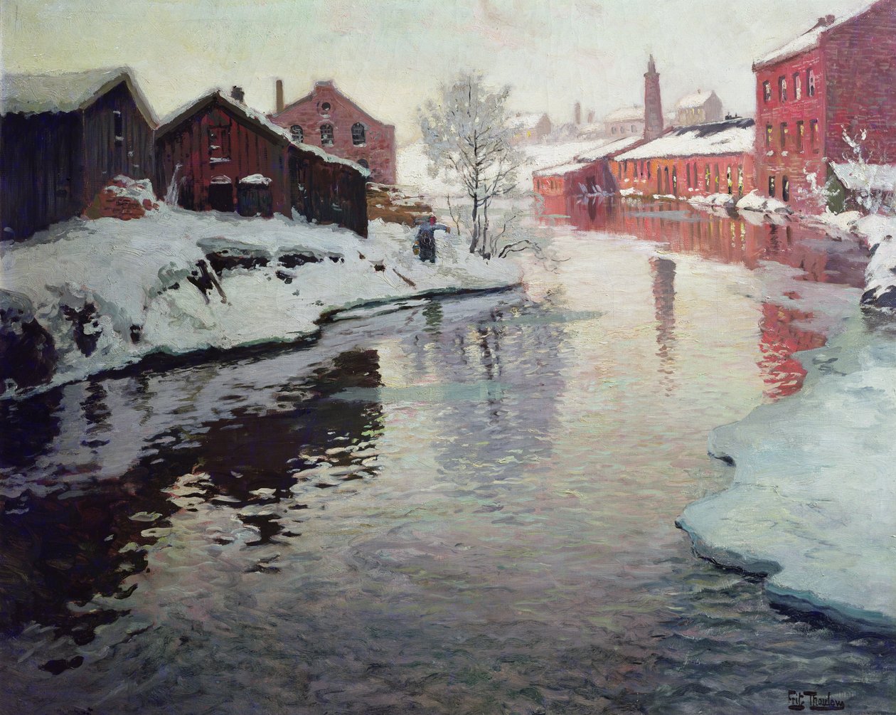 Fiume Lysaker da Fritz Thaulow