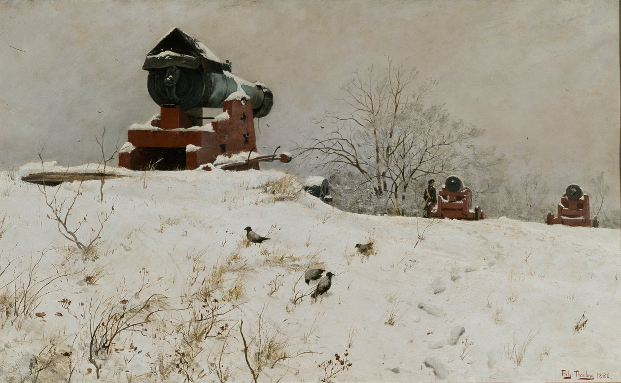 Cannone rosso da Fritz Thaulow