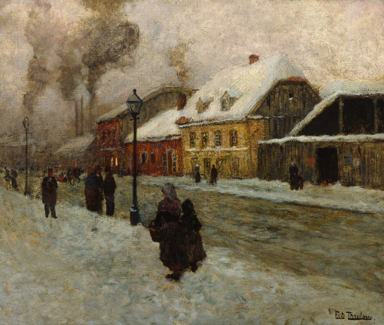 Sezione di strada da Groenland (Oslo) da Fritz Thaulow