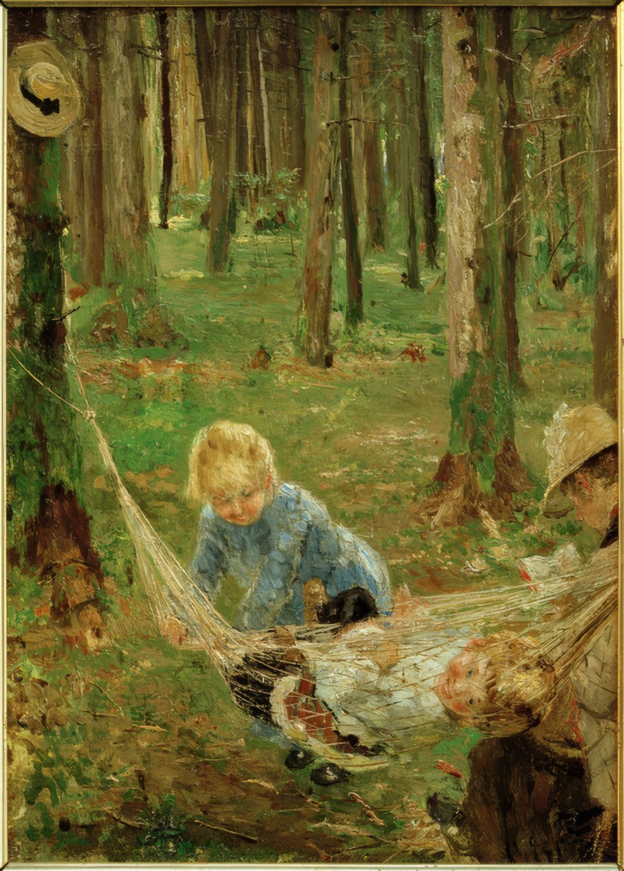 Nella amaca da Fritz von Uhde