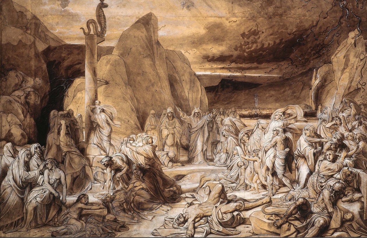 Studio del Serpente di Bronzo, 1839 da Fyodor Antonovich Bruni