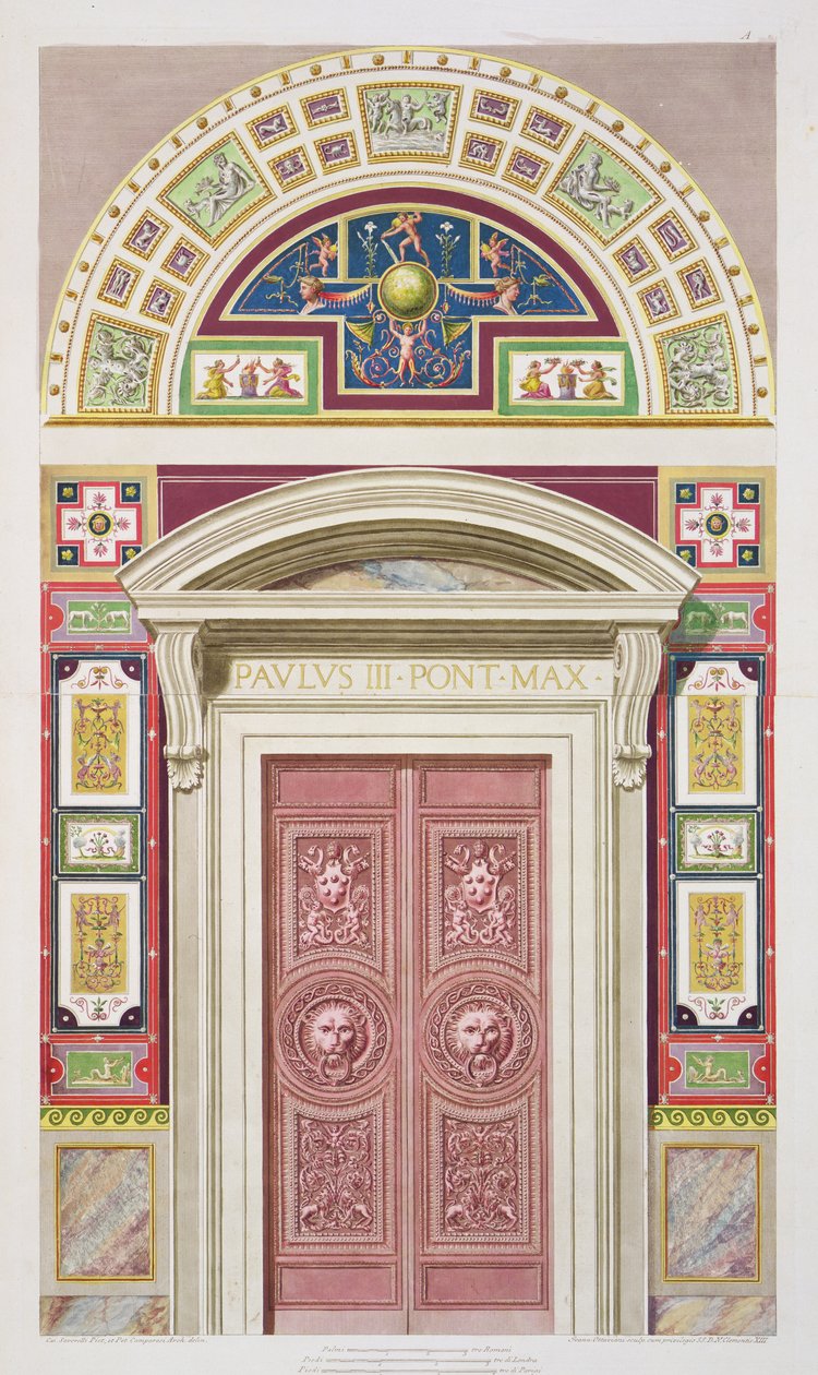 Porta della Loggia di Raffaello in Vaticano, da 
