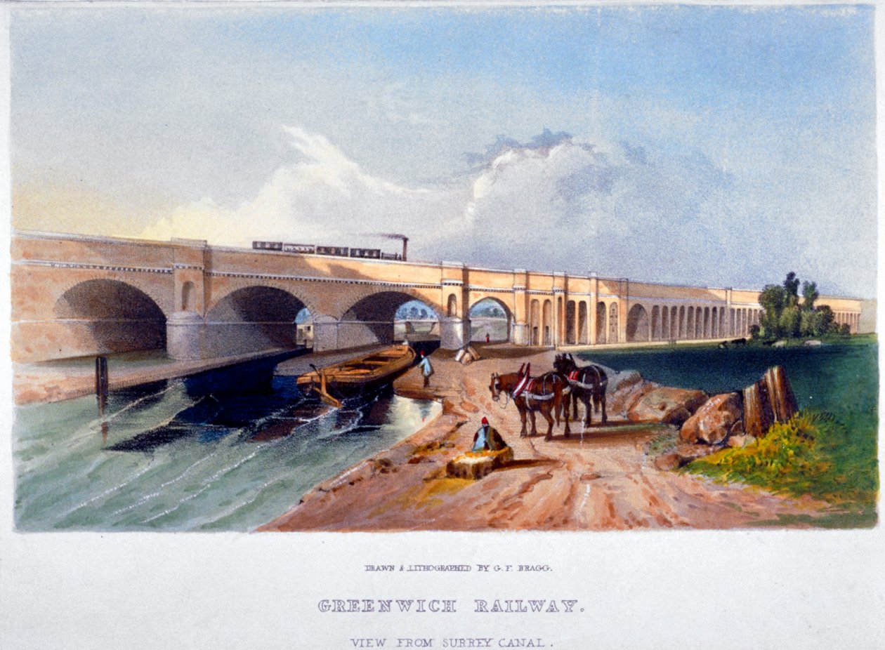 Ferrovia di Greenwich, Deptford, Londra da GF Bragg