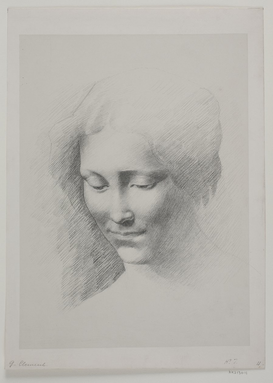 Testa di donna da G.F. Clement