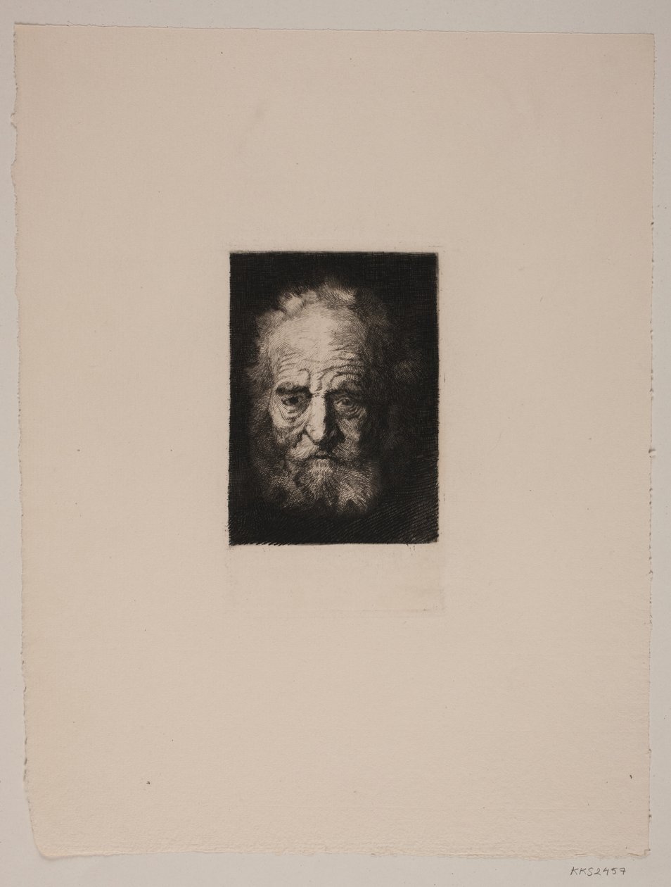 Testa di vecchio. Studio da Rembrandt da G.V. Blom