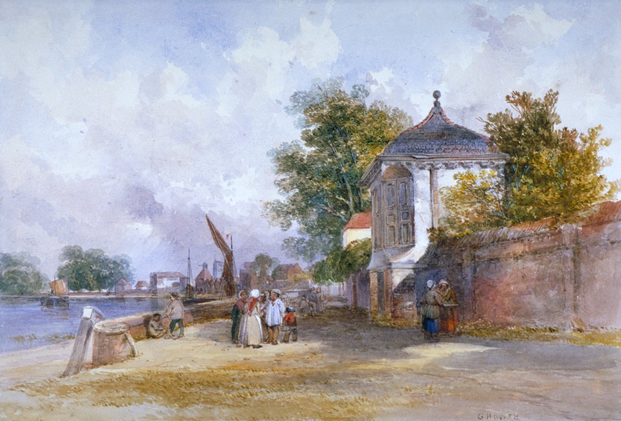 Mortlake, Richmond upon Thames, Londra, c. 1845 da G Howse