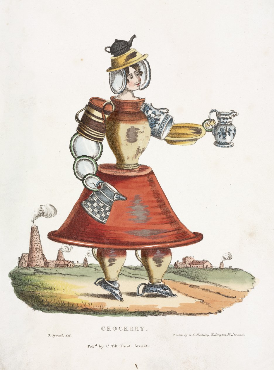 Vasellame, c.1831 da G. Spratt