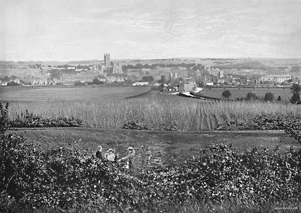 Canterbury, c1896 da G. W. Wilson and Company