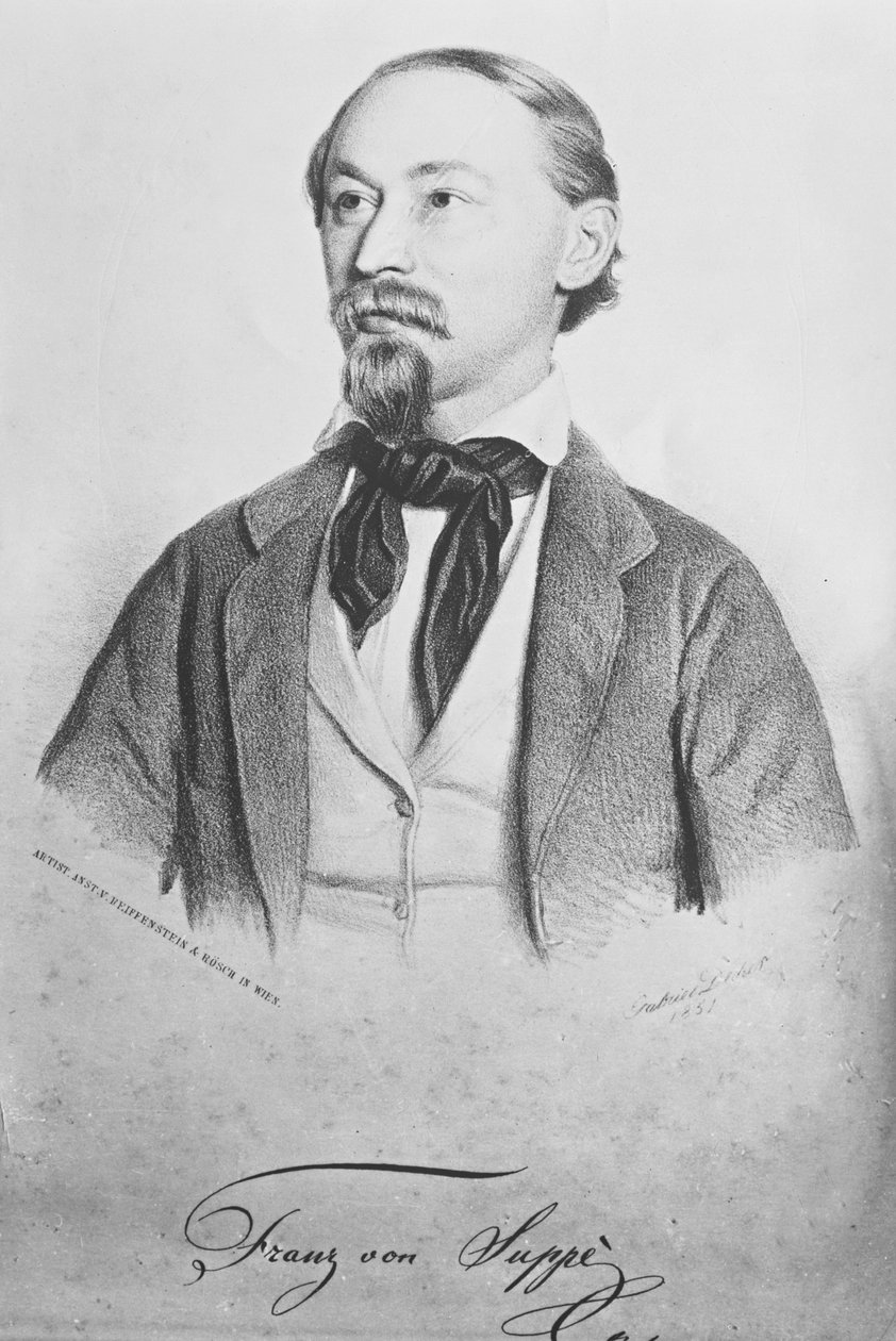 Franz von Suppe (1819-95), compositore austriaco da Gabriel Decker