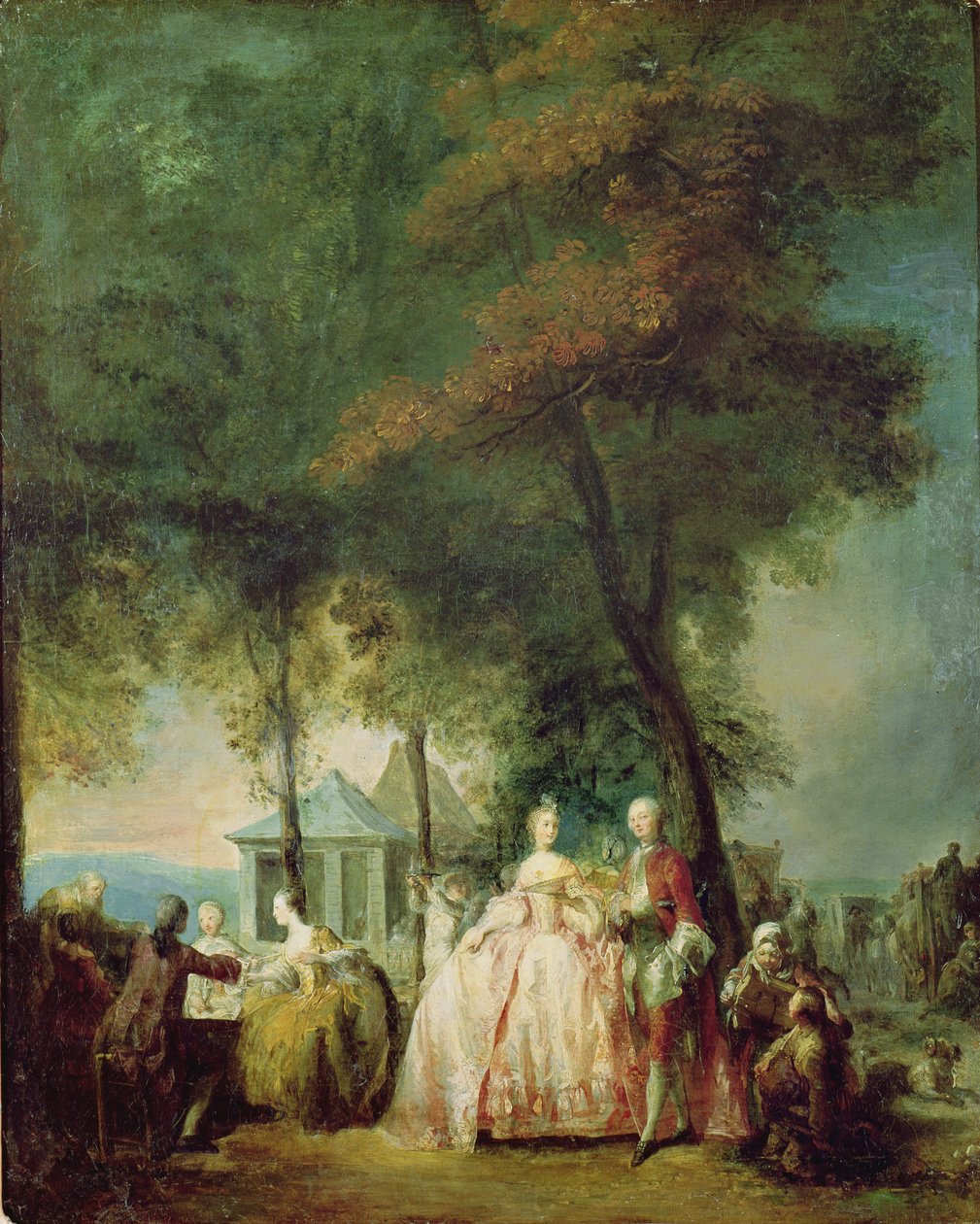 Passeggiata a Longchamp, c.1760 da Gabriel de Saint Aubin