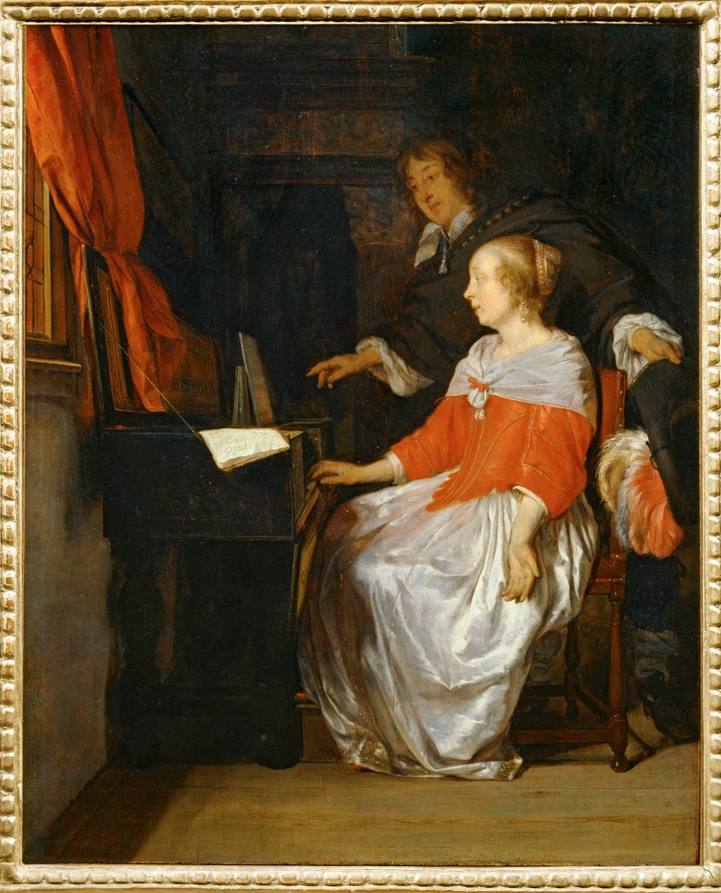 La lezione verginale ... da Gabriel (attr. to) Metsu