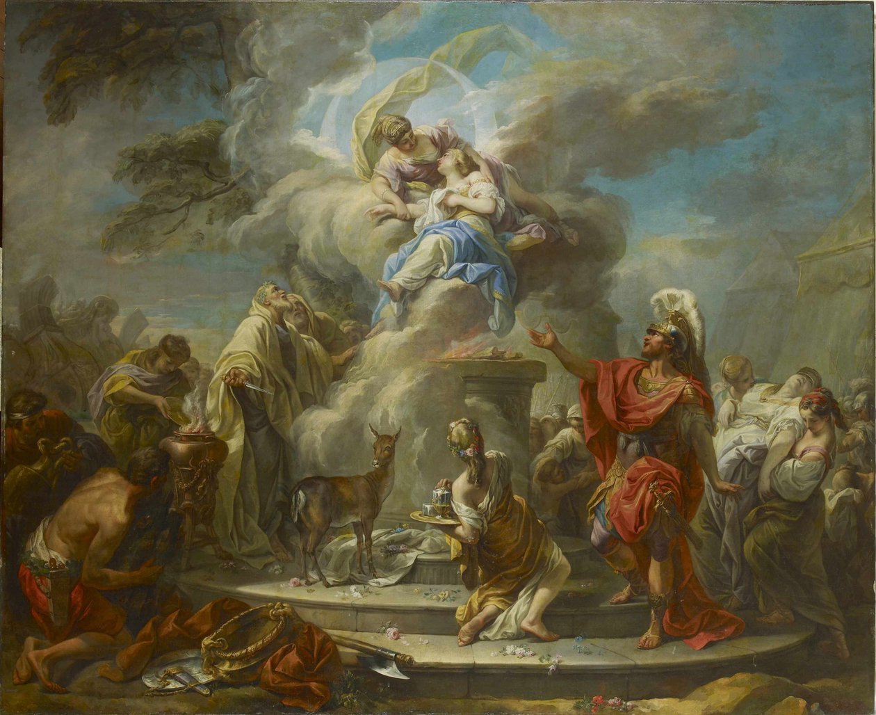 Il sacrificio di Ifigenia, 1749-1750 da Gabriel Francois Doyen