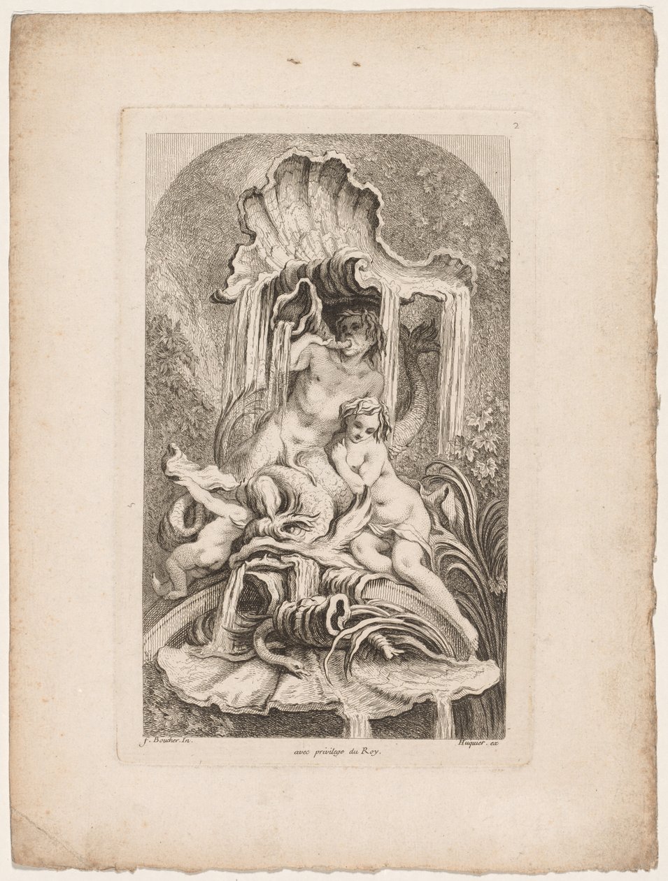 Libro delle Fontane: No. 2 da Gabriel Huquier