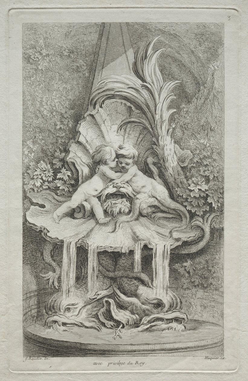 Libro delle Fontane: No. 3, c. 1736 da Gabriel Huquier