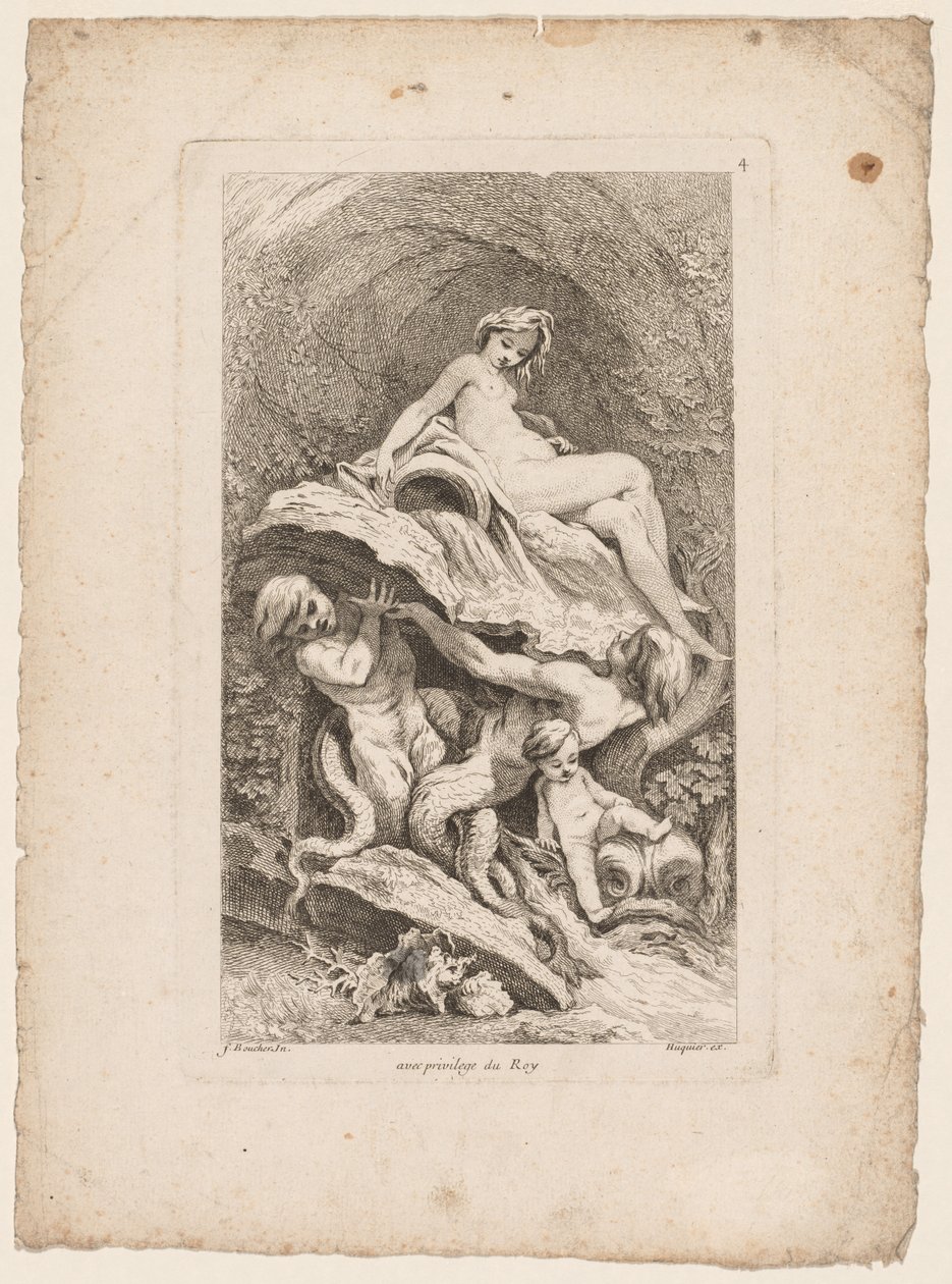 Libro delle Fontane: No. 4 da Gabriel Huquier