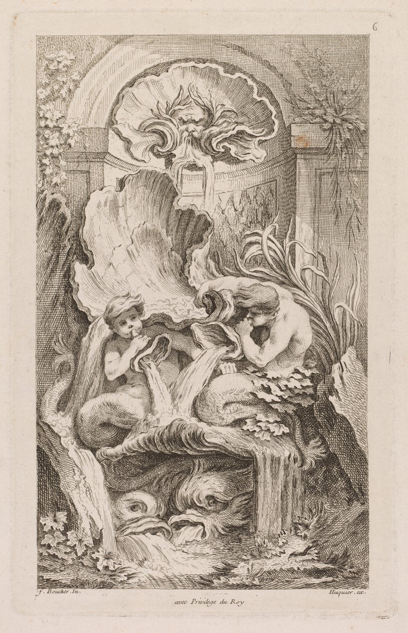 Libro delle Fontane: No. 6, c. 1736 da Gabriel Huquier