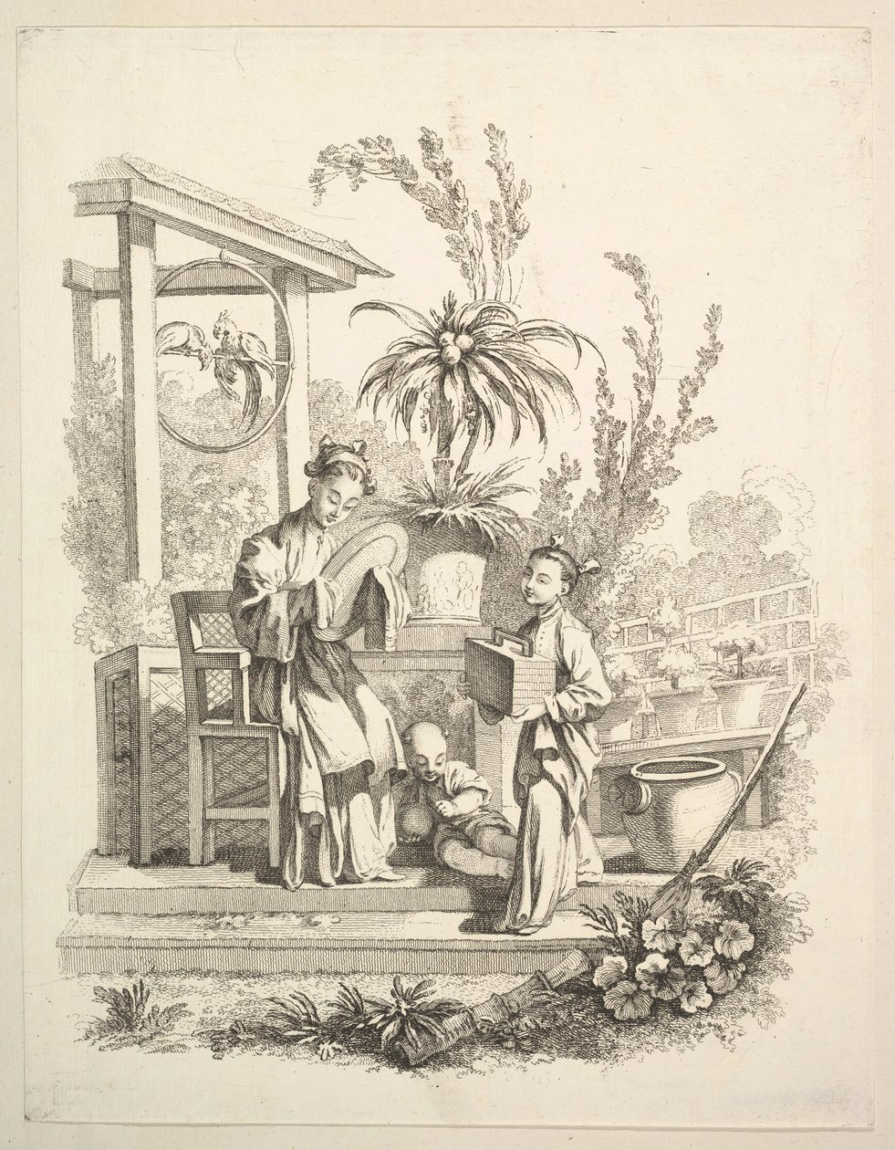La Toilette, ca. 1742 da Gabriel Huquier