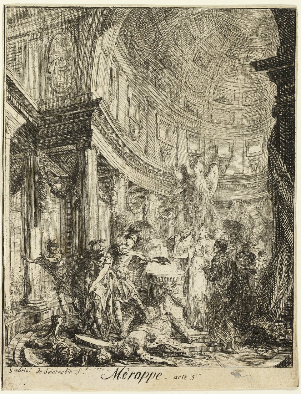 Merope da Gabriel Jacques de Saint Aubin