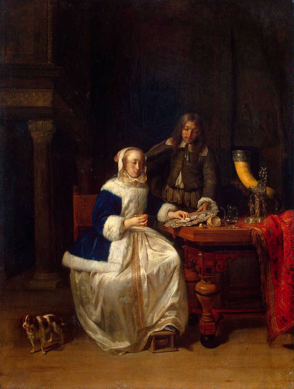 Colazione, c. 1660 da Gabriel Metsu