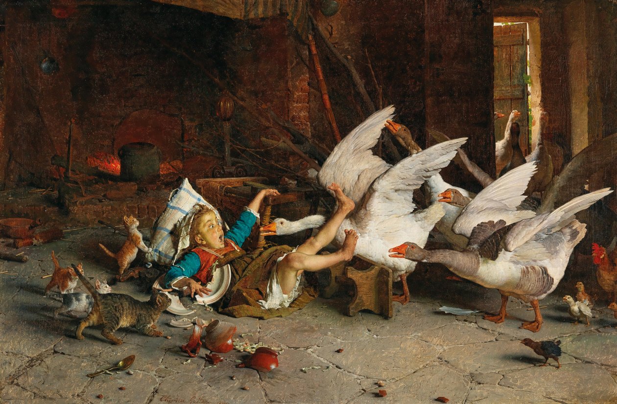 Una catastrofe, 1887 da Gaetano Chierici