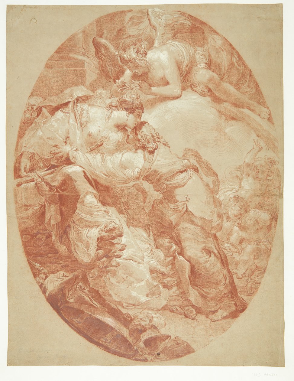 La morte di Didone - Composizione ovale da Gaetano Gandolfi