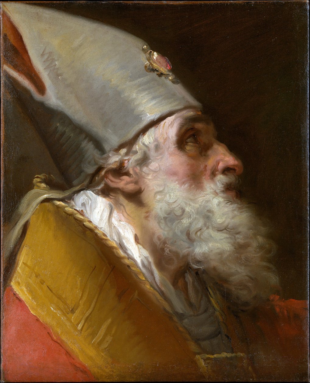 Capo di un vescovo da Gaetano Gandolfi