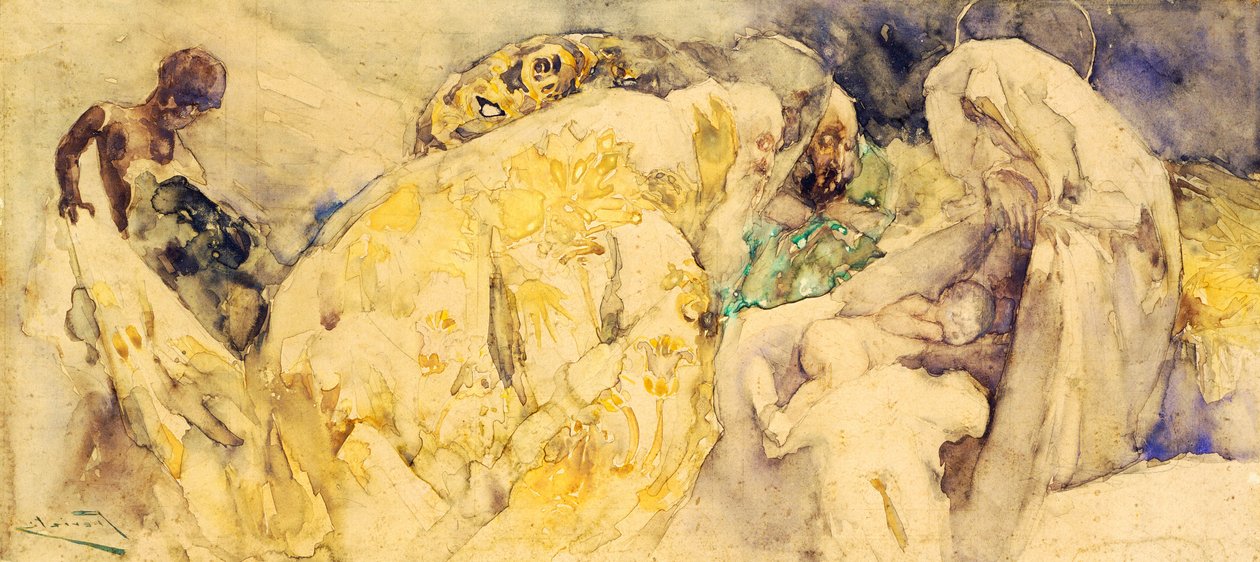Adorazione dei Magi da Gaetano Previati