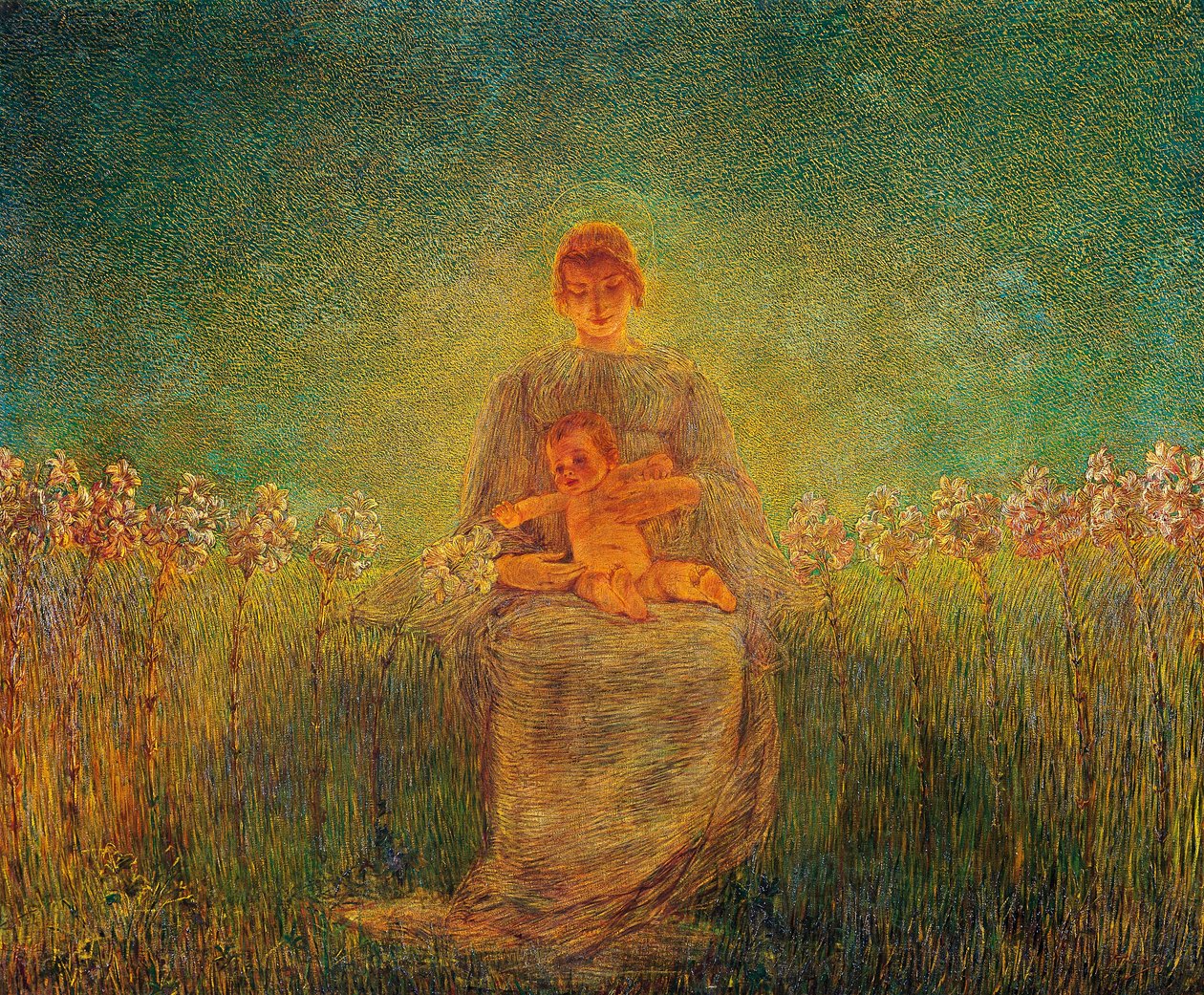 Madonna dei Gigli da Gaetano Previati