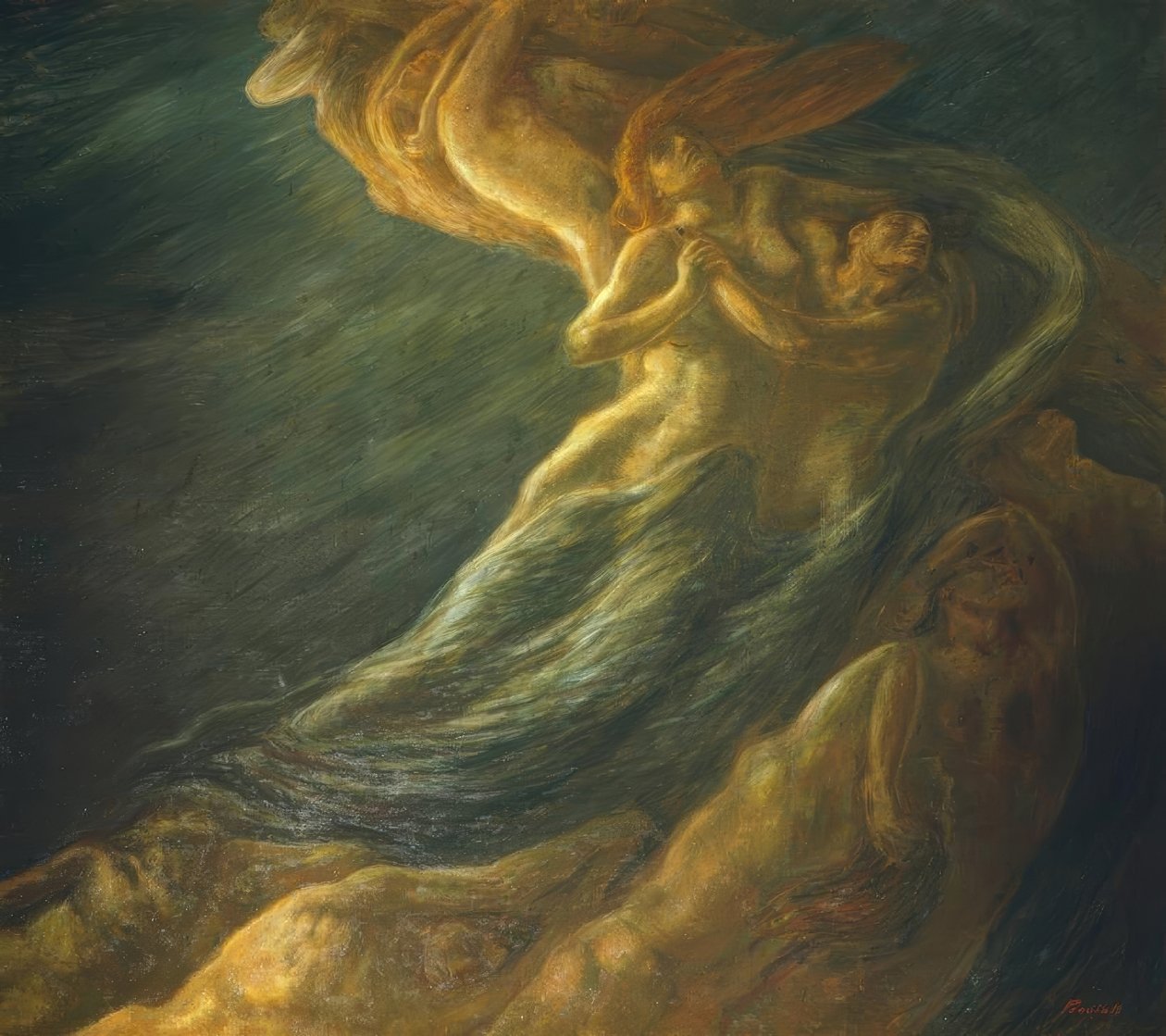 Paolo e Francesca, 1901 da Gaetano Previati